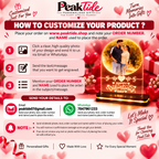 PeakTide personalized product customization instructions
