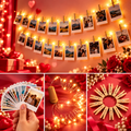 Customized Photo Gift – 12 Mini Photo Prints with String Lights & Clips