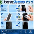 7-in-1 cleaning kit step-by-step screen cleaning demonstration