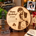 Customised Natural Wood Photo Frame - personalised gift features