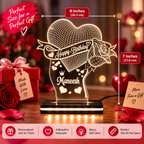 Personalized 3D Illusion LED Lamp – dimensions and features