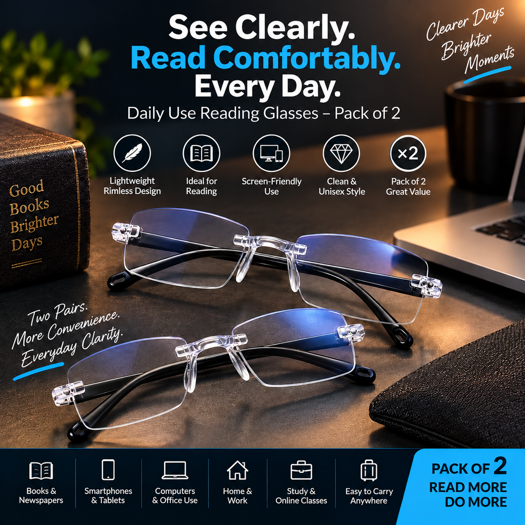 Daily Use Reading Glasses Pack of 2 product showcase