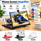 Mobile phone screen amplifier with motorcycle video demonstration