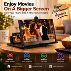 Mobile phone screen amplifier for movies games and entertainment anywhere