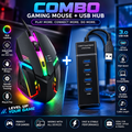 RGB gaming mouse and 4-port USB hub combo offer