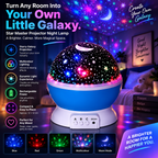 Star Master Projector Night Lamp colourful galaxy projection in a bedroom